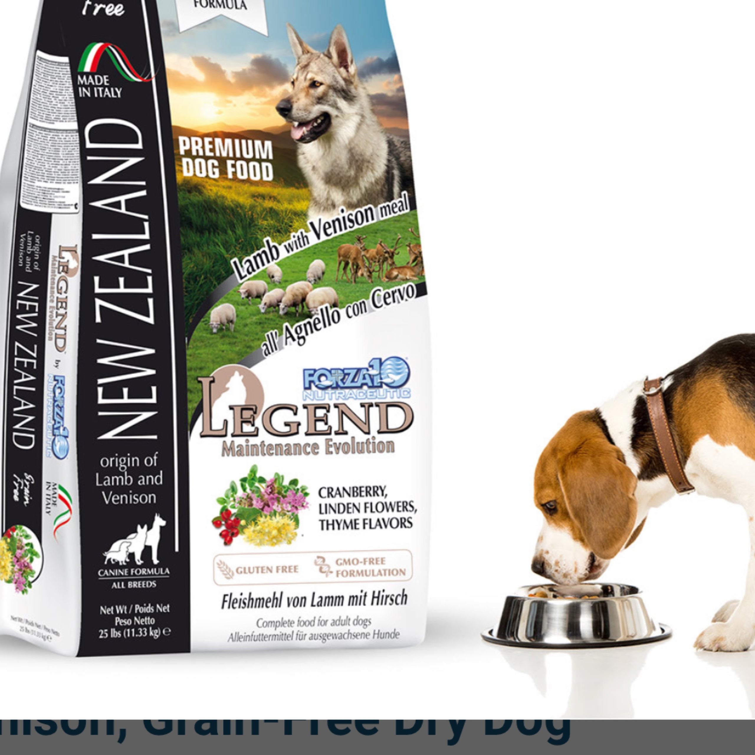 Forza Legend New Zealand Lamb with Venison Grain Free Dry Dog Food Brad s Barkery